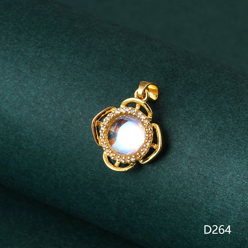 1 Piece 1-2cm Copper Zircon Geometric Jewelry Accessories Pendant