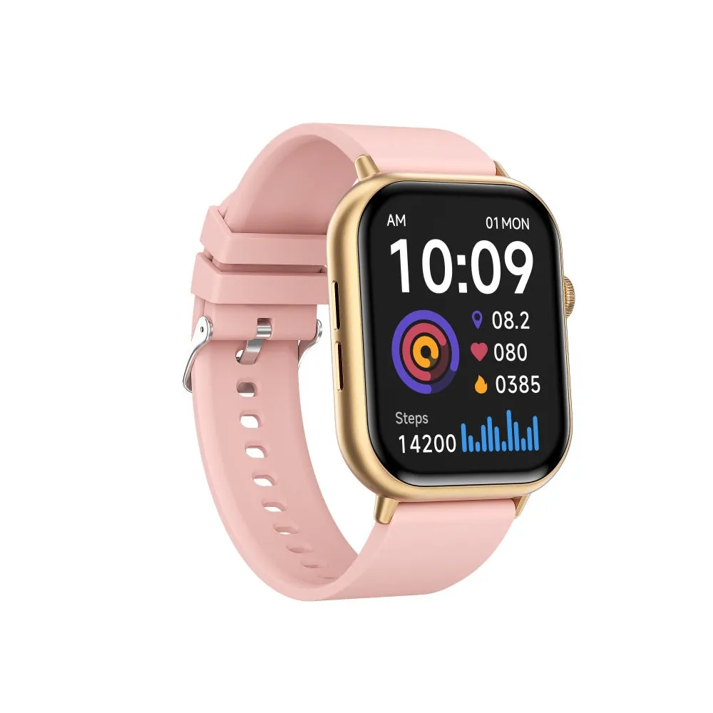 Blood Pressure Blood oxygen Monitoring Bluetooth Talk Play Music Health Waterproof Smartwatch