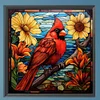 Diamond Painting-Square AB Drill Flower Cardinals(35*35CM)