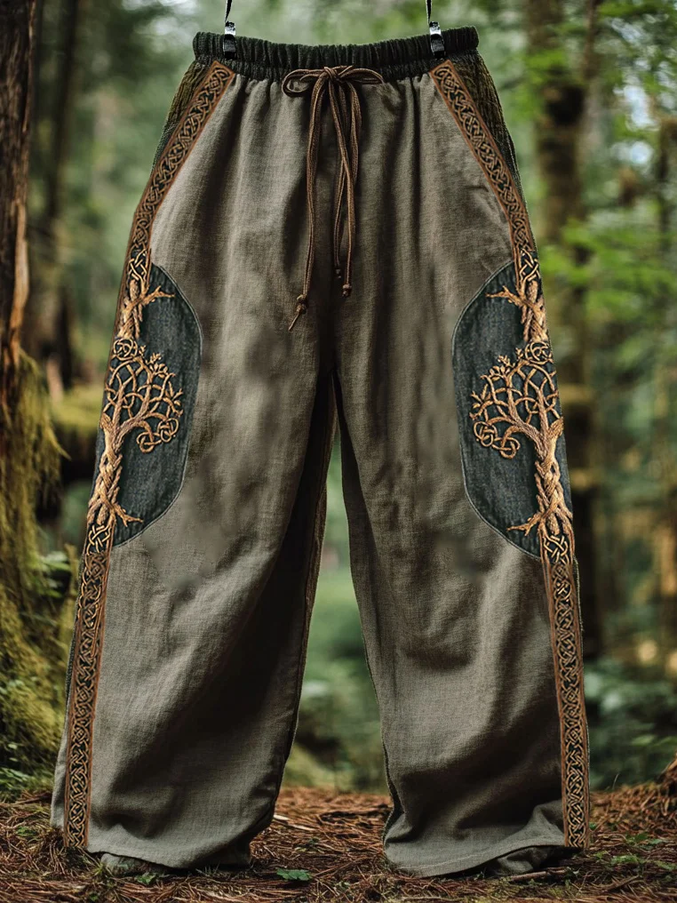 Men's Viking Nordic Celtic Runes Knot Pants / Rvogue / Rvogue