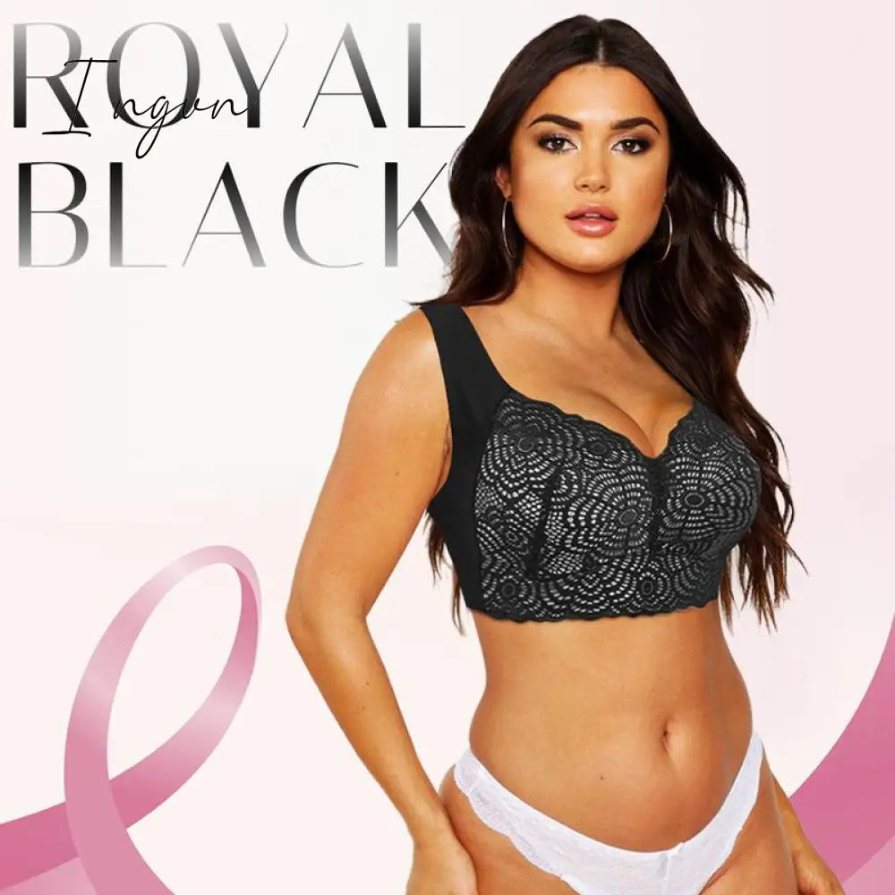 Ingvn - 3D Push Up Bra Royal Black / 34/75C