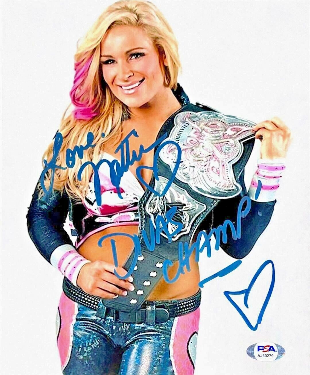 WWE NATALYA HAND SIGNED AUTOGRAPHED 8X10 WRESTLING Photo Poster painting WITH PSA DNA COA 34