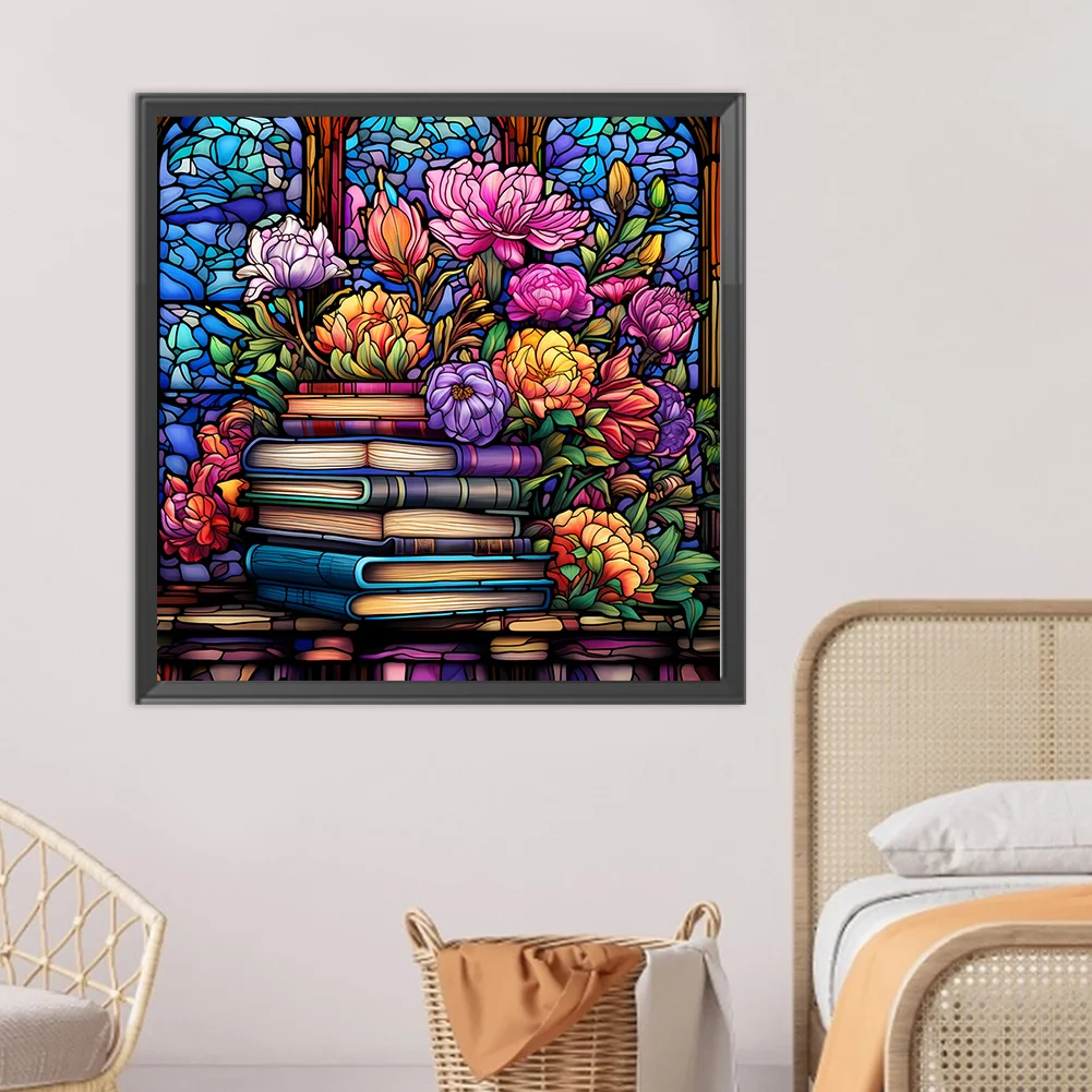 DIY Paint By Number 40*40cm - Book Flower