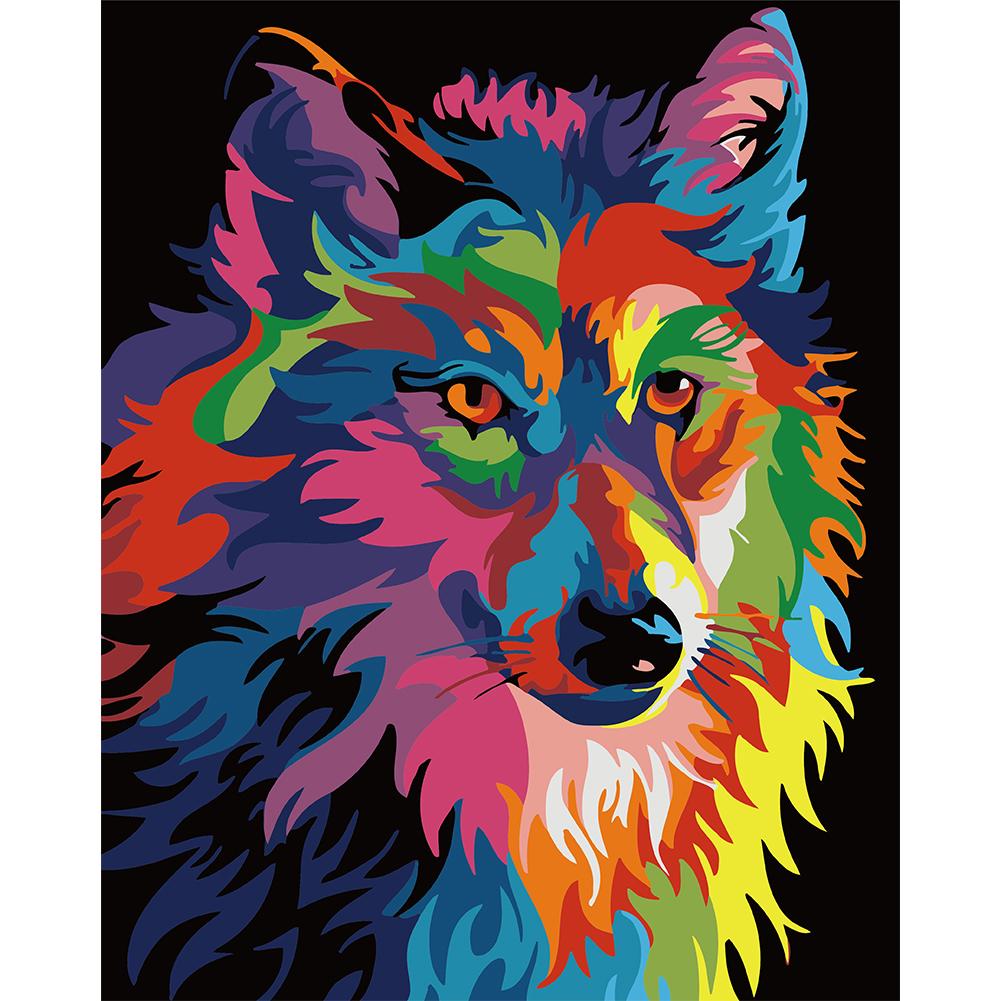 

40x50cm - Paint By Numbers Color Wolf, 501 Original