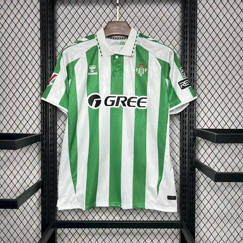 24/25 Real Betis Soccer Jersey Home With Sponsor (GREE)