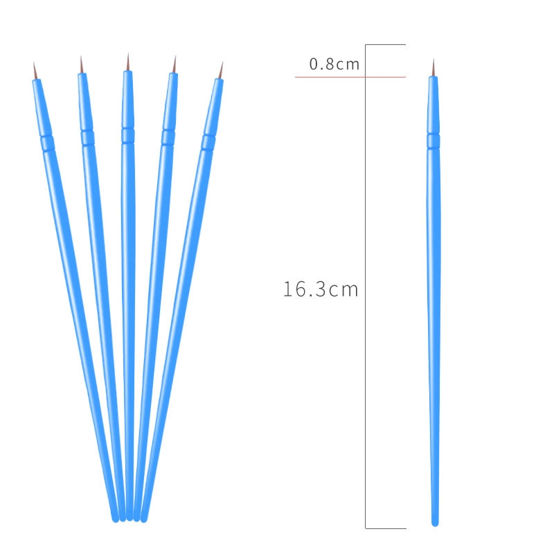 Simple Nylon Oil Painting Hook Line Pen Flat Brush