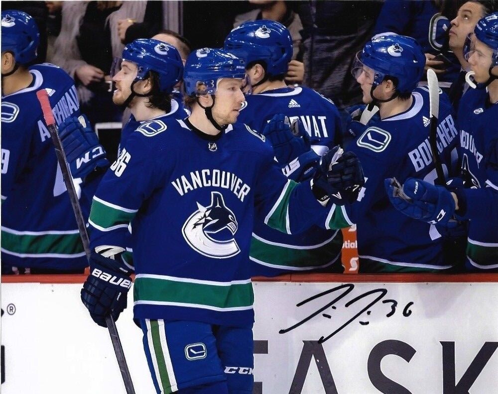 Vancouver Canucks Jussi Jokinen Signed Autographed 8x10 Photo Poster painting COA #6