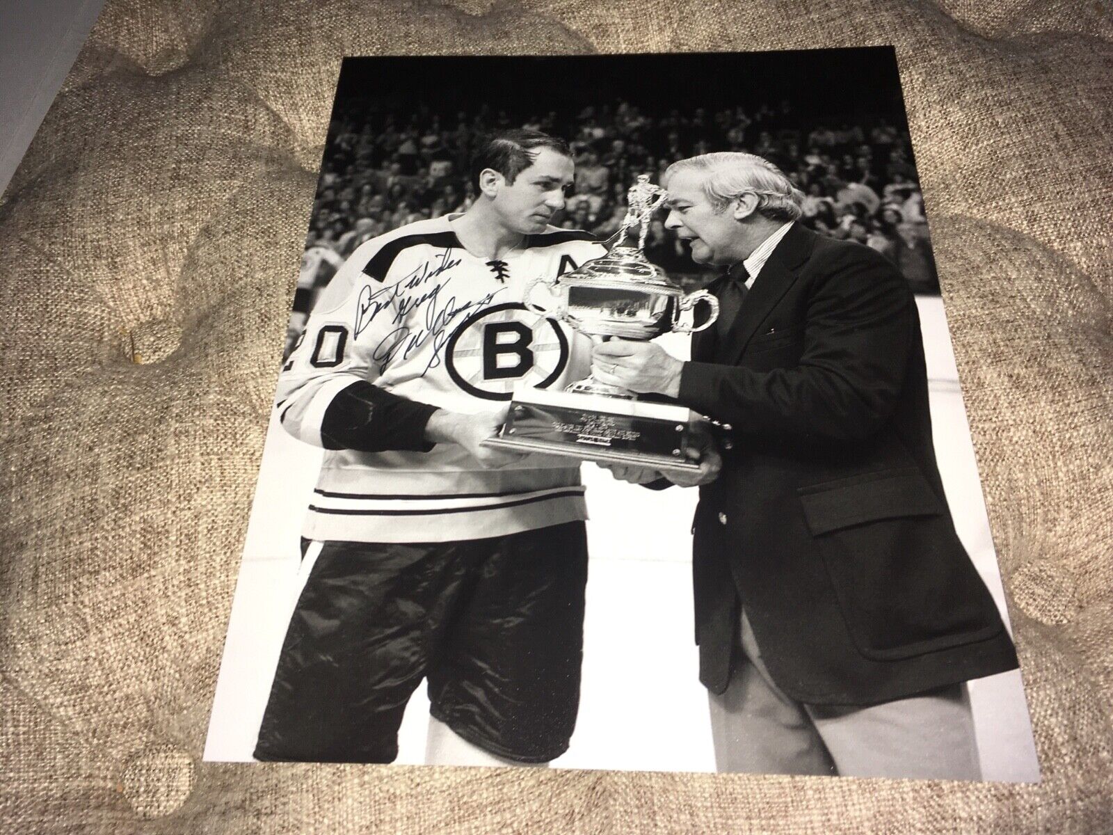 Dallas Smith Boston Bruins Signed 8 x 10