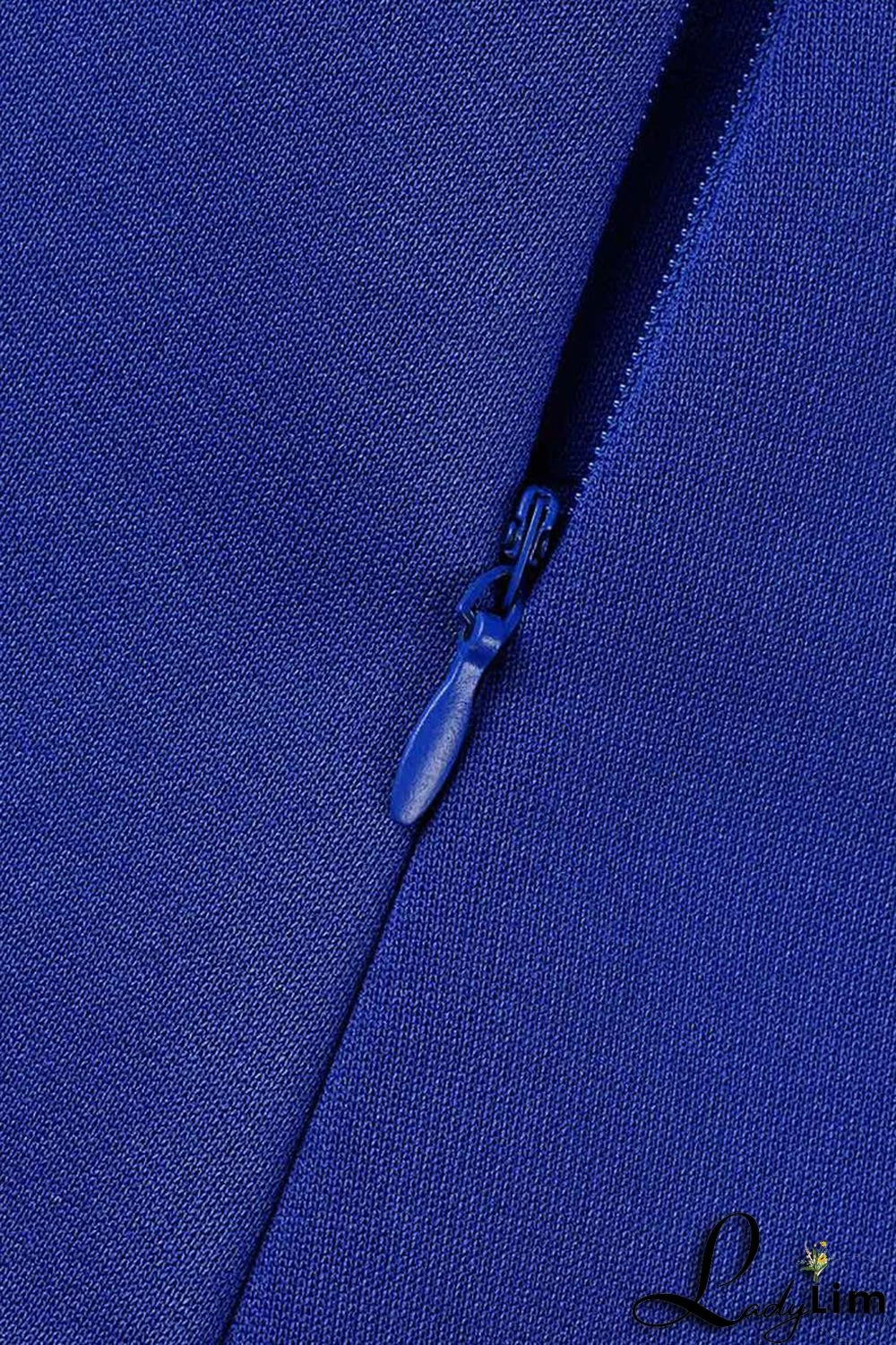 Rose Red Fashion Casual Solid Patchwork Regular High Waist Trousers