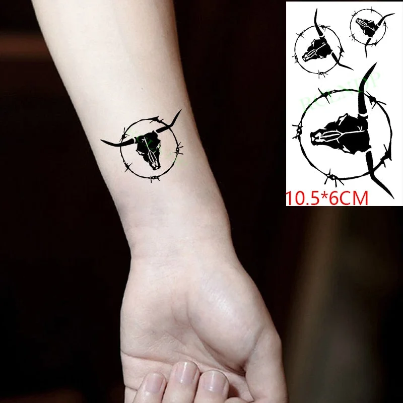 Waterproof Temporary Tattoo Sticker Love Heart Pattern Letters Design Arabic Writing Flash Tatoo Fake Tatto for Woman Men