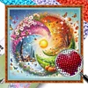 Four Seasons Scenery-11CT Stamped Cross Stitch Bead Embroidery 46*46cm