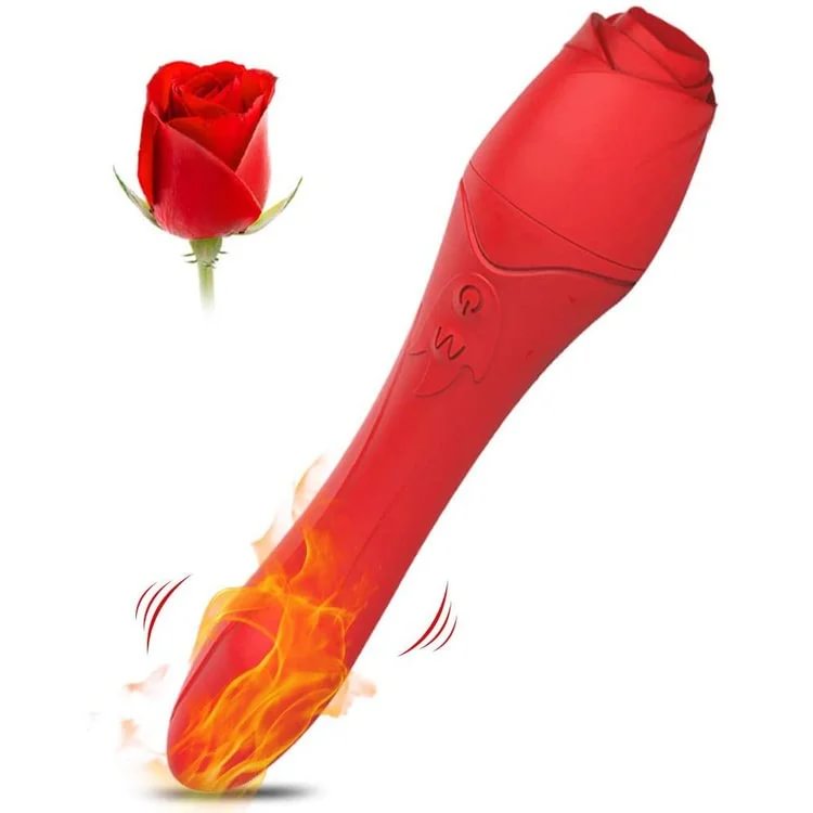 Heating Rose Toy With 10 Strong Vibration Modes