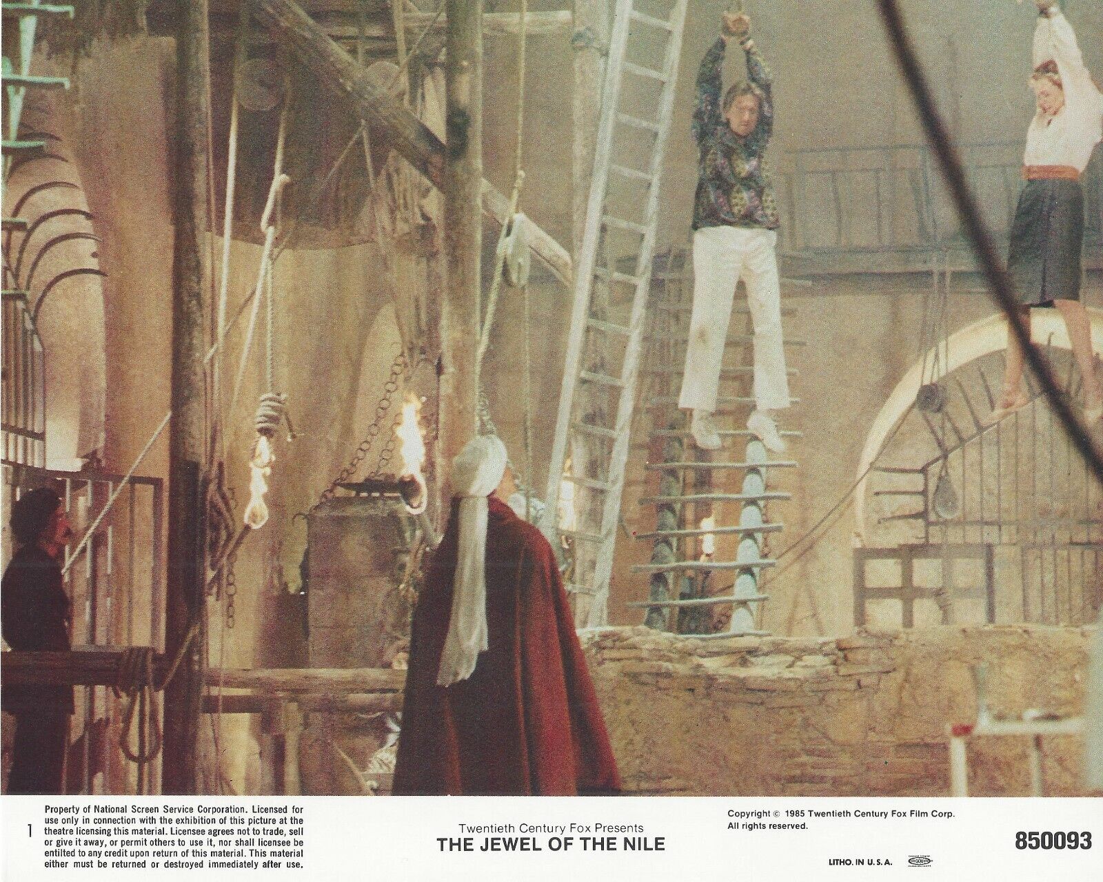 The Jewel Of The Nile Original 8x10 Lobby Card Poster Photo Poster painting 1985 #1 Douglas