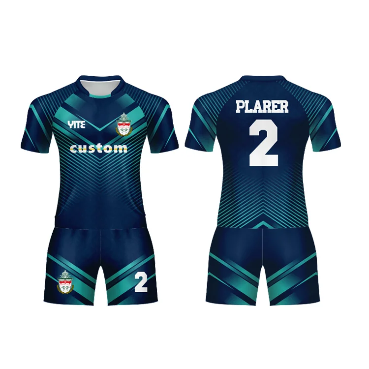 YITE | Cheap price rugby uniform with custom player high quality sublimated rugby uniforms logo custom rugby jersey 