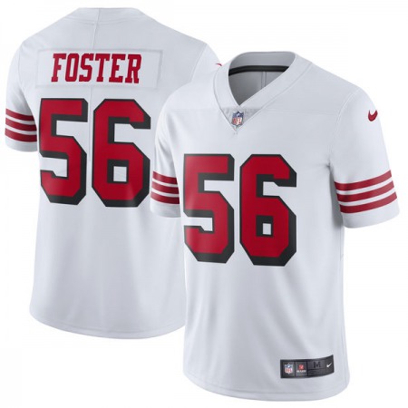 Men's NFL San Francisco 49ers #56 Reuben Foster White Untouchable Limited Stitched Jersey IWTC