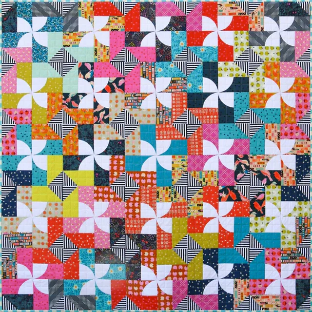 Lakeside Garden Quilt Template - With Instructions