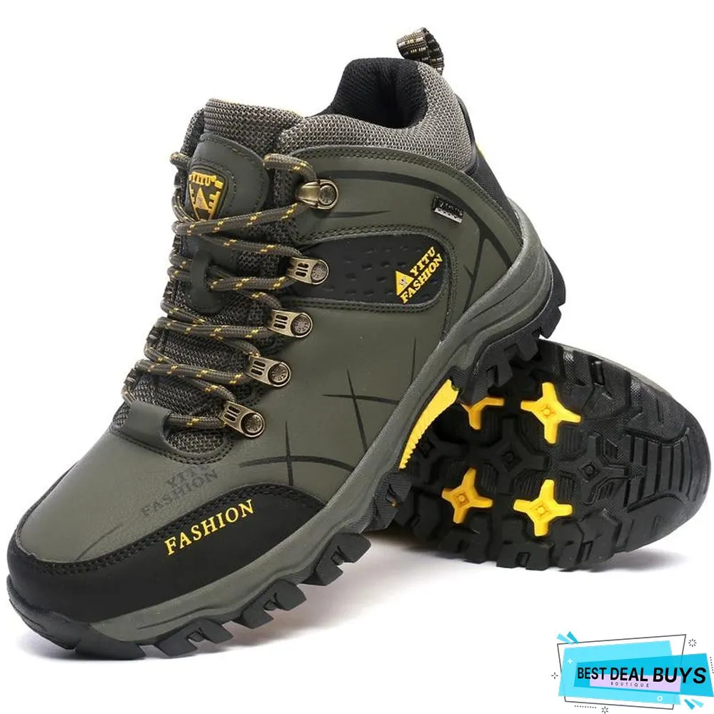 Men Winter Snow Boots Super Warm Men's Boots Waterproof Sneakers Outdoor Male Hiking Boots Work Shoes