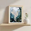 (17x22cm)Bird DIY Pearl Painting Art Kits for Adults Home Wall Decor Pearl Art Painting With Wooden Frame