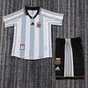 Joyfball 1998 Kids Size Retro Argentina Home Football Shirt 1:1 Thai Quality