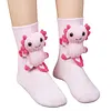 3D Knit Socks Funny Warm Cute Socks Double Layer Hand Crocheted Sock Middle Tube Socks for Autumn/Winter for Men & Women