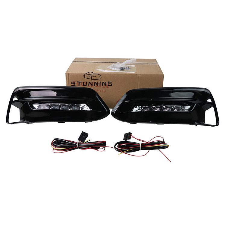 front bumper 3 color LED DRL Foglamp Foglight assembly For HONDA accord 10 2018 2019 fog lights fog light fog lamp plug and play ITN Auto