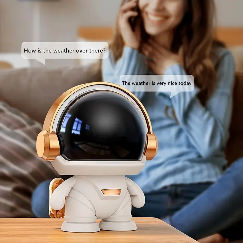 cute astronaut small speaker small wireless portable speaker with led party office decoration subwoofer portable speaker birthday gift Product details 8