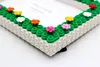 Flower Garden DIY Building Block Photo Frame Kit,Creative Handmade Assembled Photo Frame Handmade Craft Gift Home Tabletop Display Decor