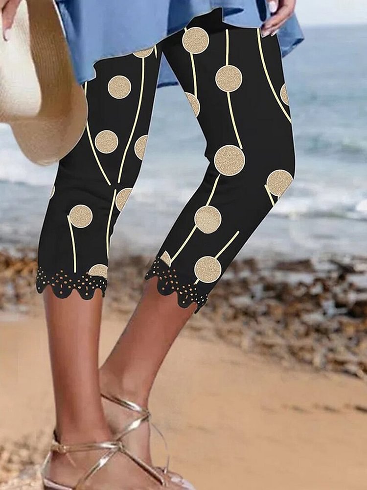 Women's Printed Capri Leggings
