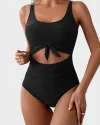🔥2025 SUMMER 50% OFF🎁Ruched Tie-Knot Tummy Control One-Piece Swimsuit
