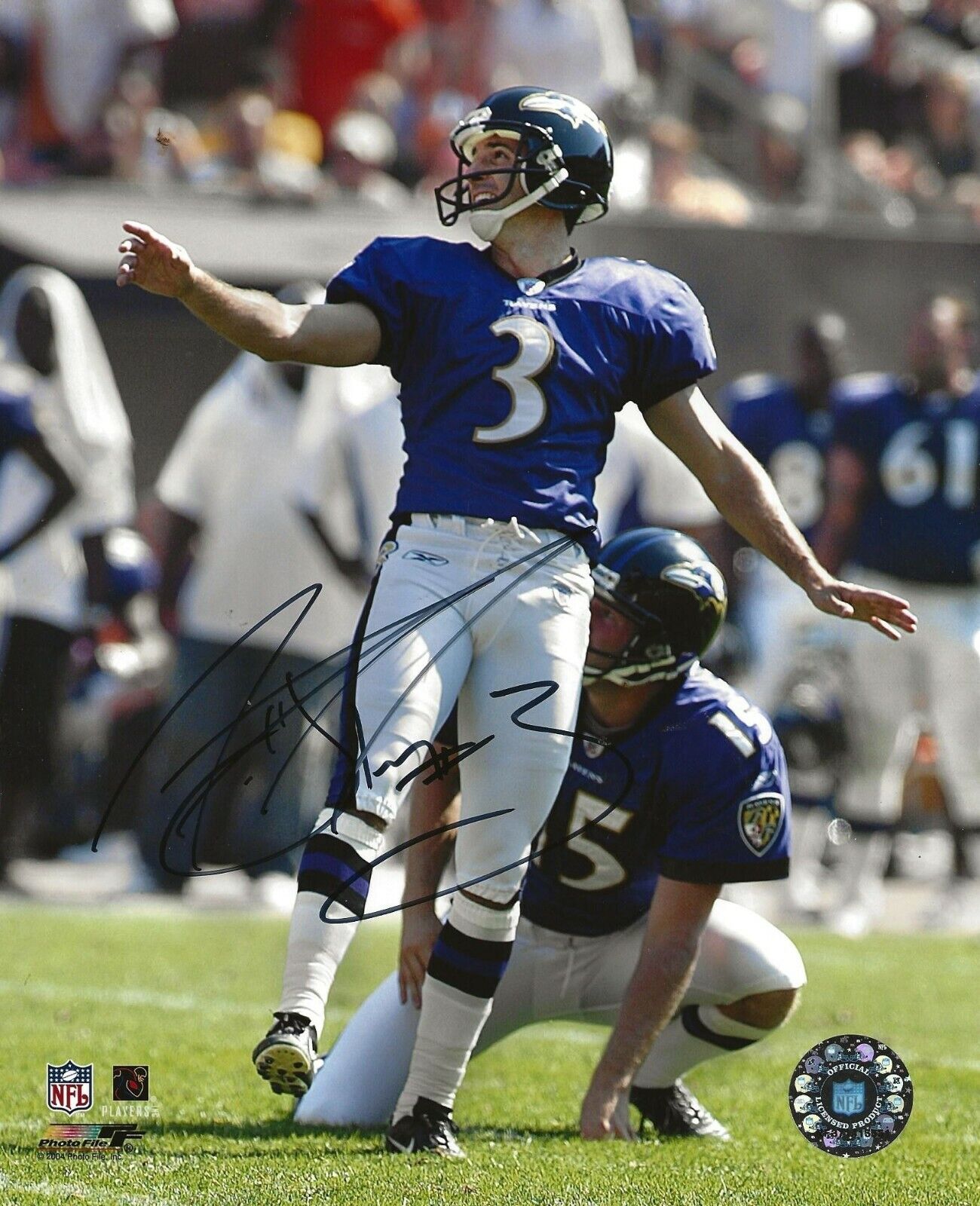 Matt Stover signed Baltimore Ravens 8x10 Photo Poster painting autographed