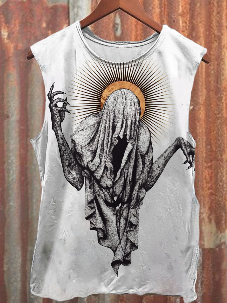Vintage Devil Print Vest / Rvogue / Rvogue