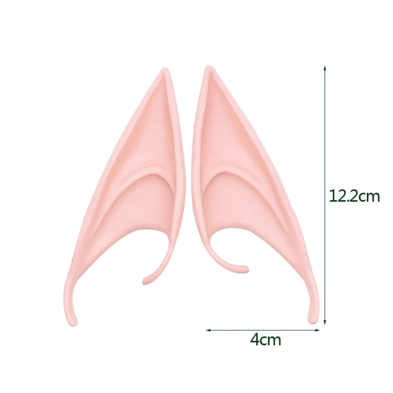 1Pair Cosplay Latex Fairy Angel Elf Ears Halloween Masquerade Party Costumes Halloween Party Decoration Supplies Photo Props