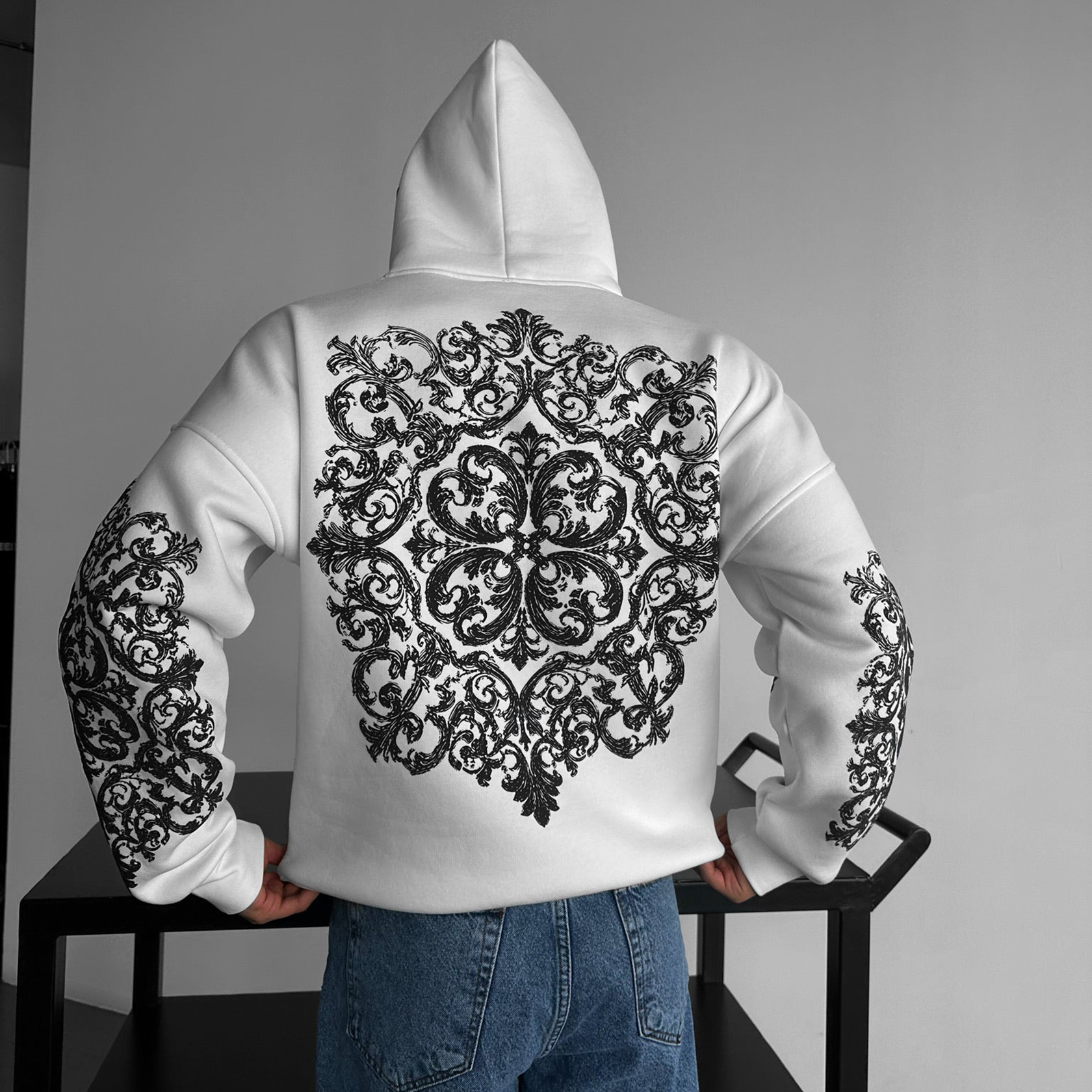 Oversize Carpet Pattern Hoodie