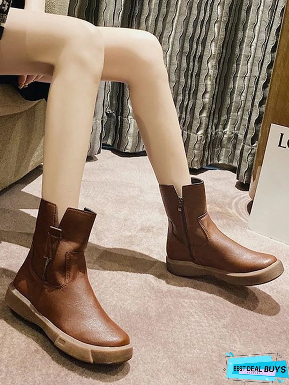 Vintage Leather Ankle Boots