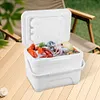 6L Insulated Portable Cooler with Handle Ice Bucket for Outdoor Picnic (White)