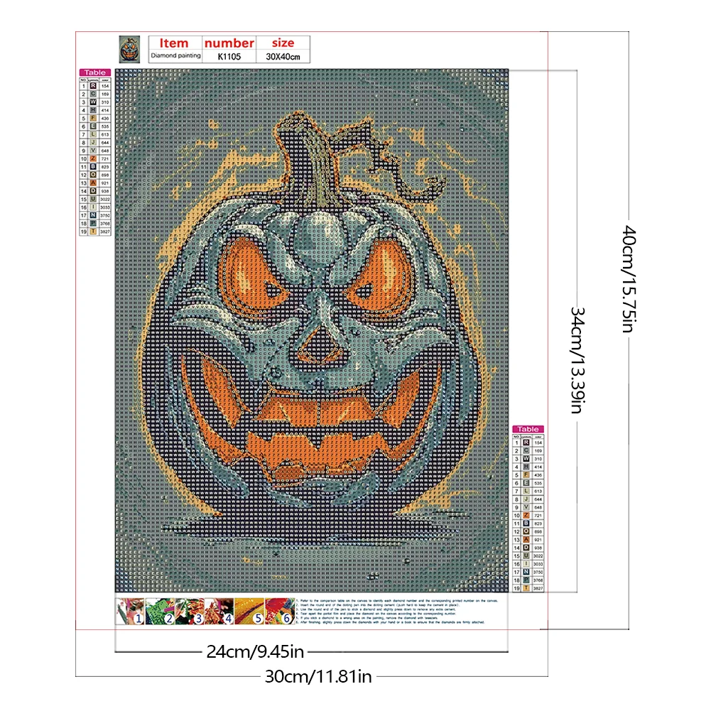 Diamond Painting - Full Round Drill - Pumpkin(Canvas|30*40cm)