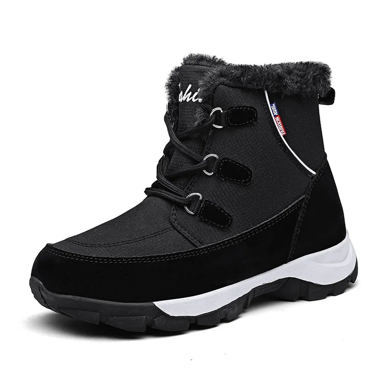 Nine o'clock Winter New Women's Snow Boots Stylish Soft Lace-up Warm Lined Female Shoes Comfortable Quality Anti-skid Footwear