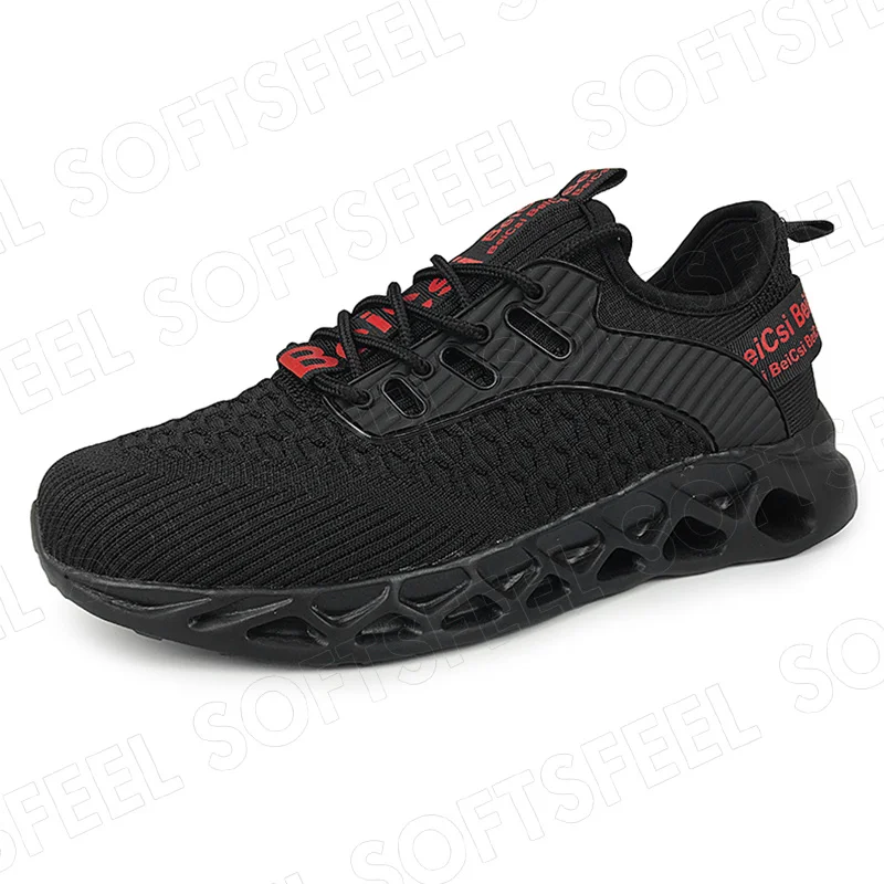 Softsfeel Women's Pain Free Perfect Walking Shoes - Black Red