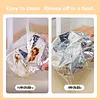 Reusable Aluminum Foil Food Covers Elastic Bowl Covers Fits Various Dish Shapes Food Warmers for Home Dining Parties Outdoor Picnics