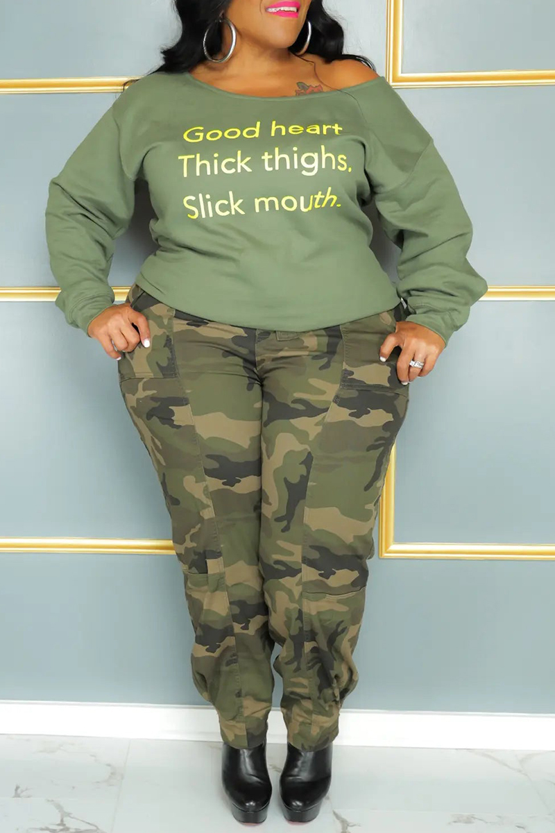Plus Size Wrap Top & Pants Set main image 0