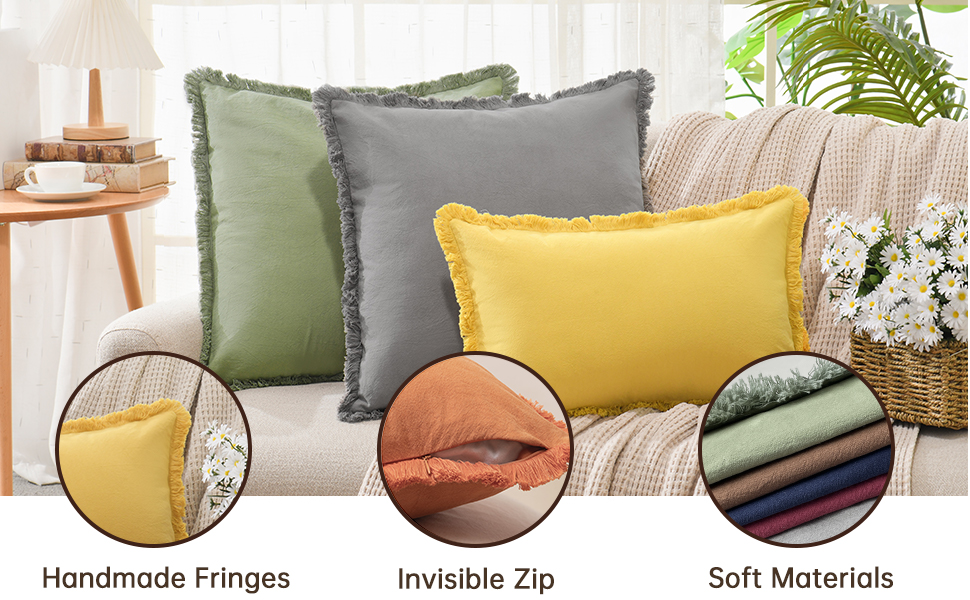 farmhouse pillow covers 18x18