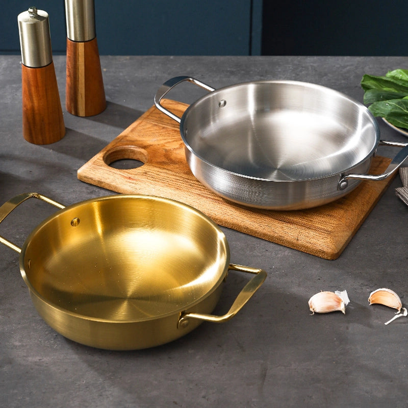 Casual Solid Color Non-magnetic Stainless Steel Pot 1 Piece