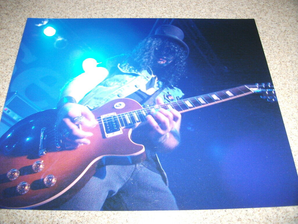 Slash Guns and Roses Sexy 8x10 Color Pop Rock Music Photo Poster painting Metal