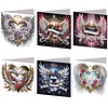 6PCS Diamond Painting Wing Greeting Cards Postcards with Envelopes