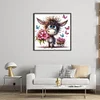 (Multi-Style) Colored Pencil Cat And Dog-11CT Stamped Cross Stitch 45*45cm/17.72*17.72in