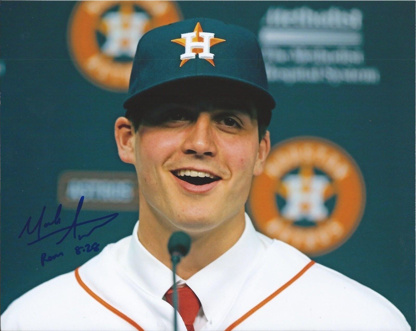 MARK APPEL signed HOUSTON ASTROS 8x10 Photo Poster painting HOUSTON ASTROS #1 PICK