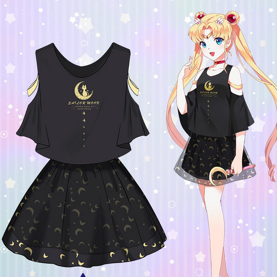 Sailor Moon Two-Piece Top and Skirt SP1710192