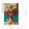 Diamond Painting -DIY Round Partial AB Drill Ice Cream Girl(45x65cm)