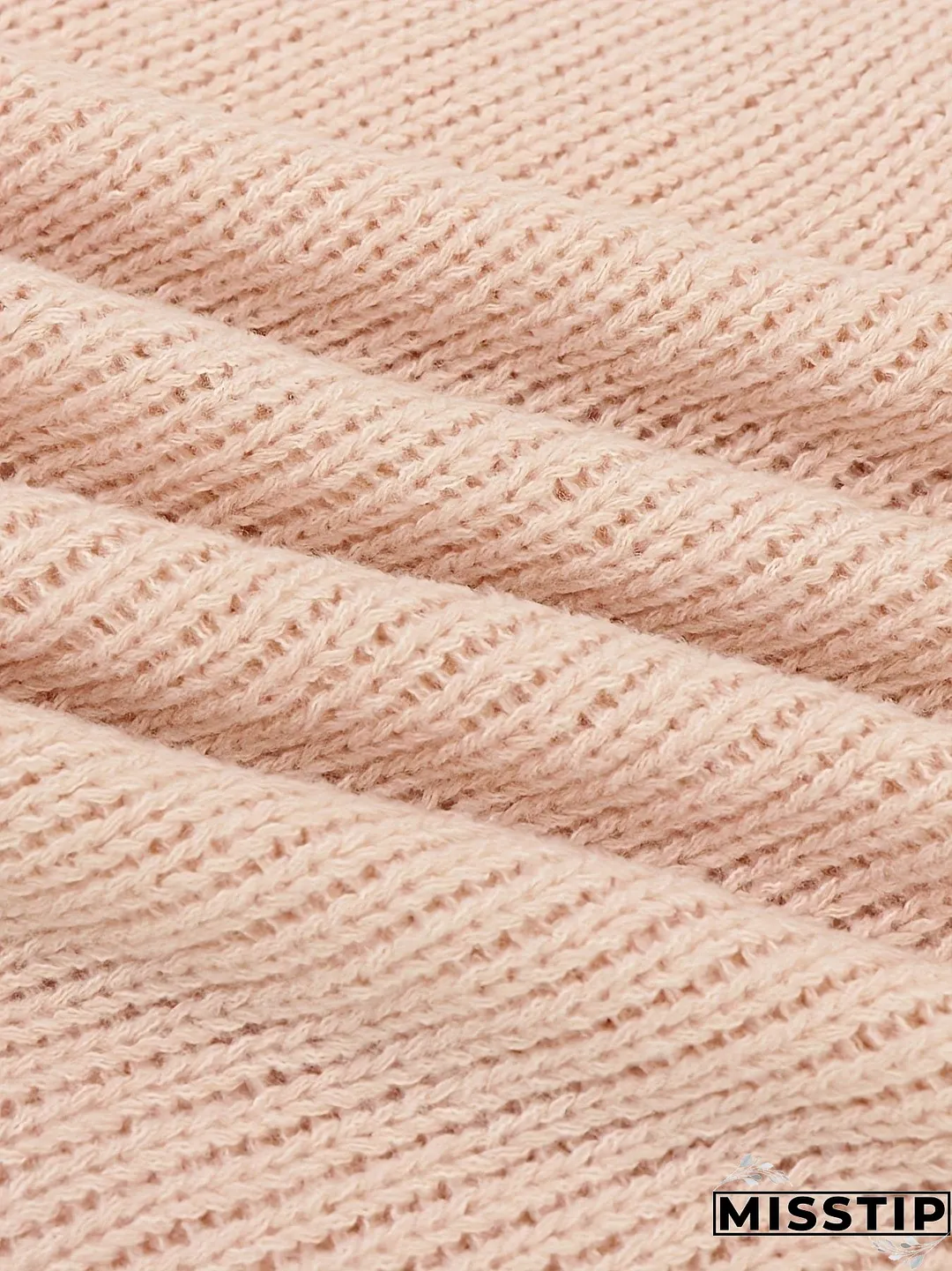 Checkered Pattern Knit Sweater for Women