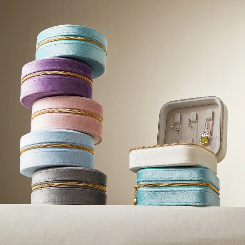 Exquisite Small Storage Box Ring Earrings Necklace Earrings Jewelry Bag Portable Exquisite Jewelry Box Jewelry